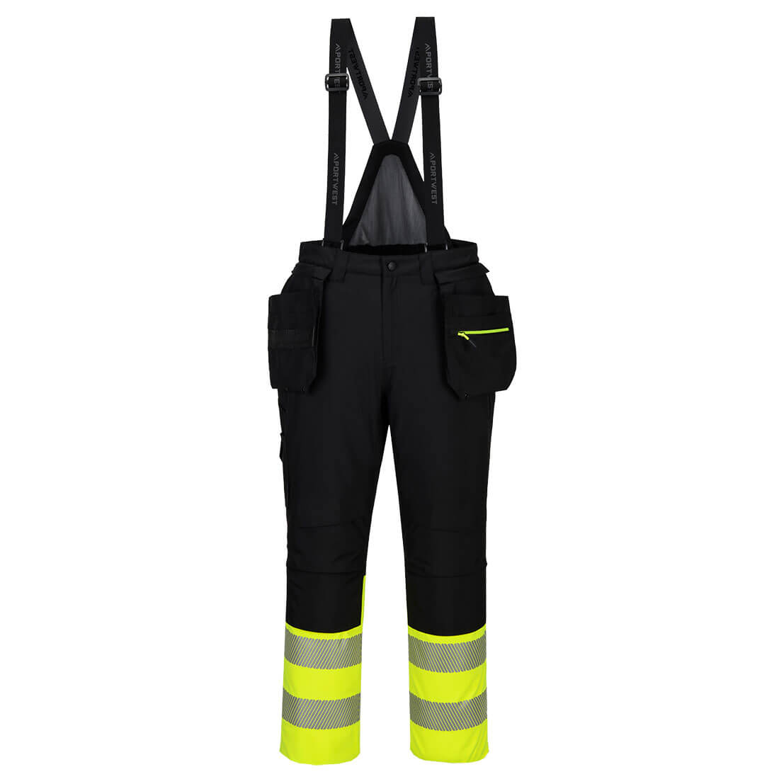 DX437 - DX4 Hi-Vis Class 1 Winter Bib and Brace Orange/Black, Yellow/Black