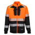 DX490 - DX4 Hi-Vis Class 1 Funnel Neck Zipped Sweatshirt Orange/Black, Yellow/Black