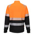 DX490 - DX4 Hi-Vis Class 1 Funnel Neck Zipped Sweatshirt Orange/Black, Yellow/Black