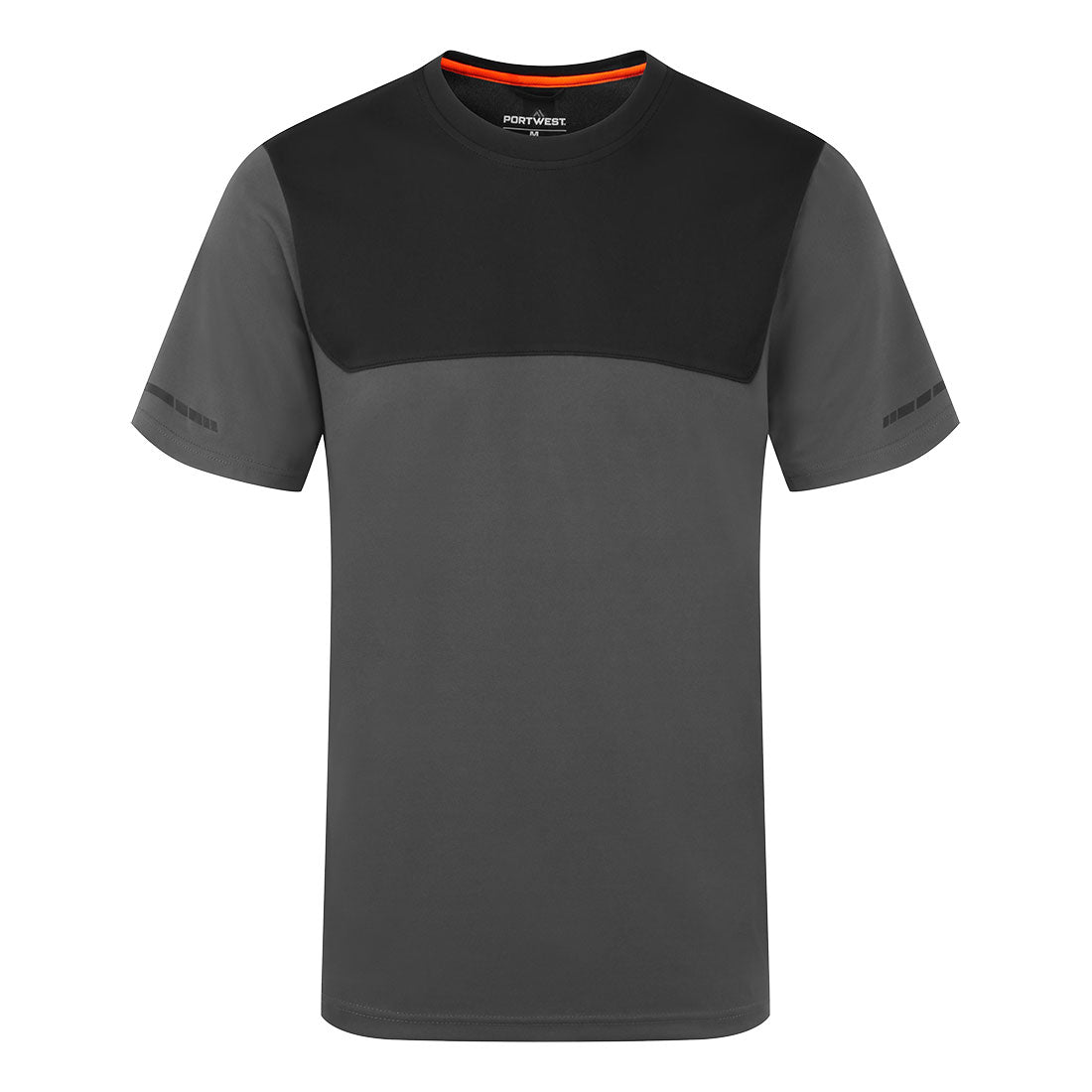 EV411 - EV4 Lightweight T-Shirt S/S Black, Metal Grey