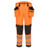 EV448 - EV4 Hi-Vis Stretch Detachable Holster Class 2 Trousers Orange/Black, Yellow/Black