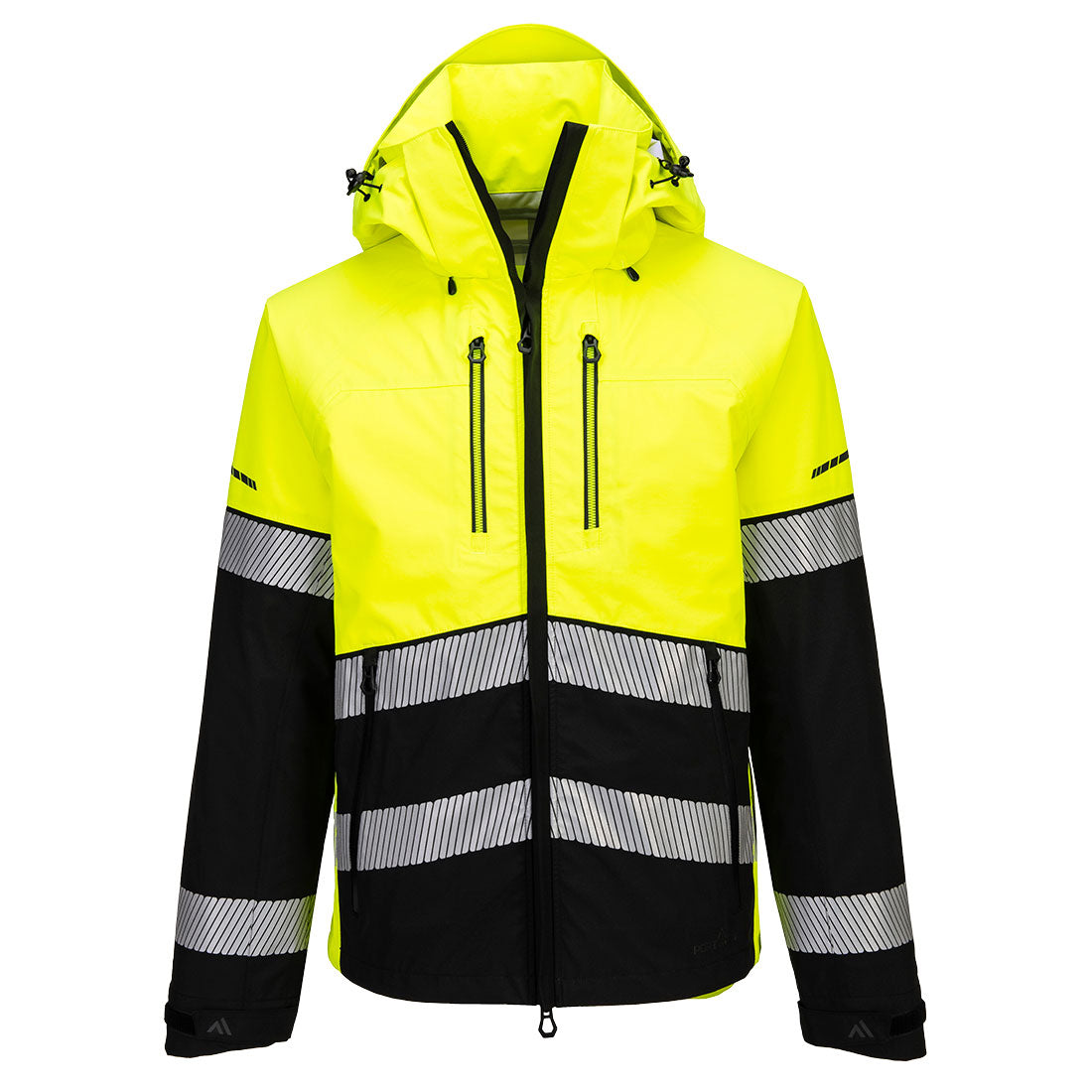 EV465 - EV4 Hi-Vis Shell Jacket (3L) Orange/Black, Yellow/Black