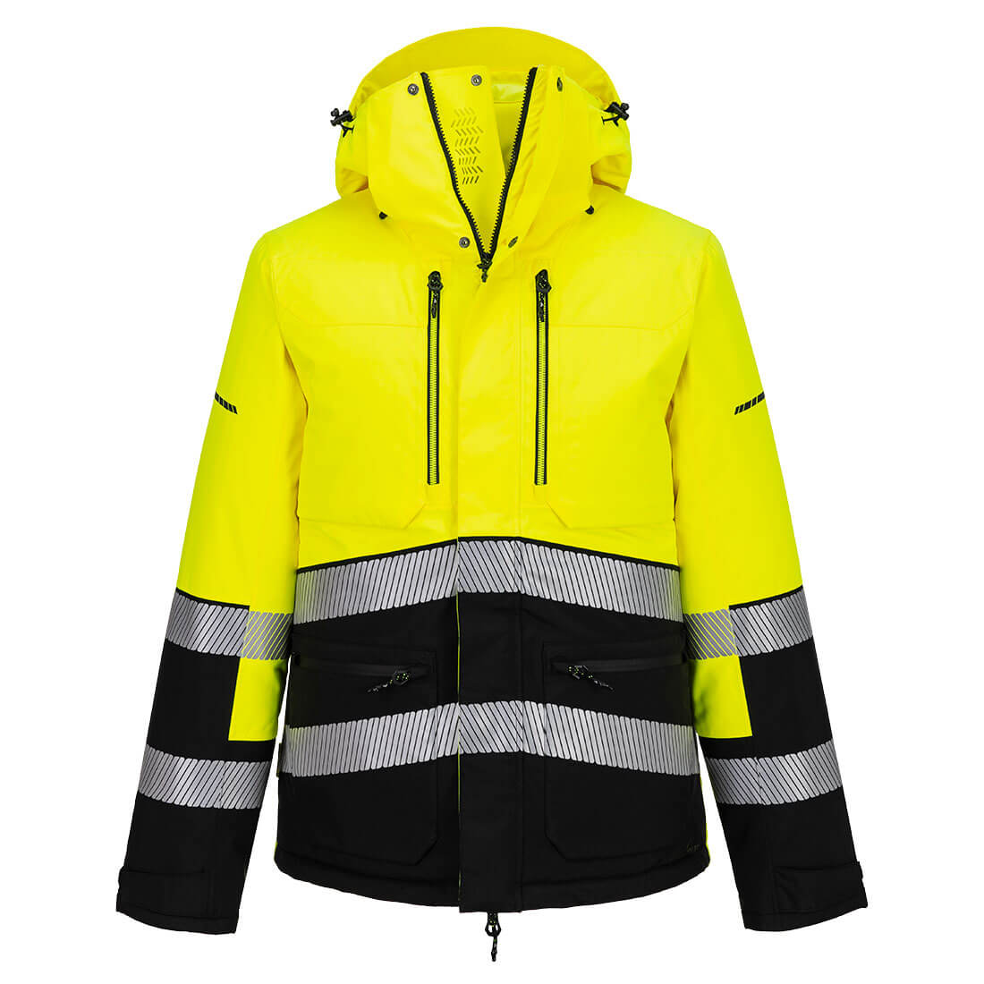 EV467 - EV4 Hi-Vis Winter Jacket Orange/Black, Yellow/Black