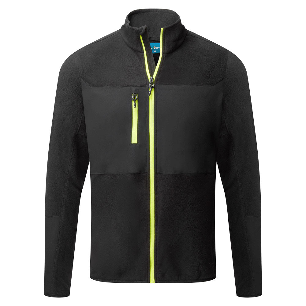 EV4 Stretch Fleece - EV476, Black - Metal Grey