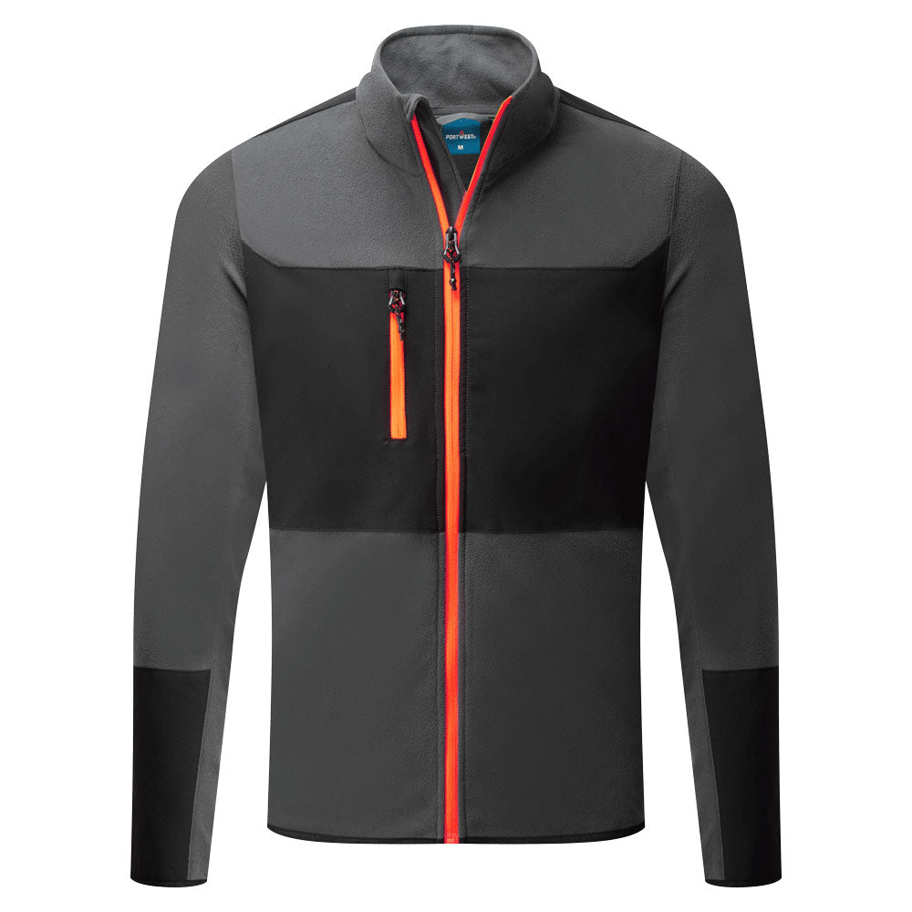 EV4 Stretch Fleece - EV476, Black - Metal Grey