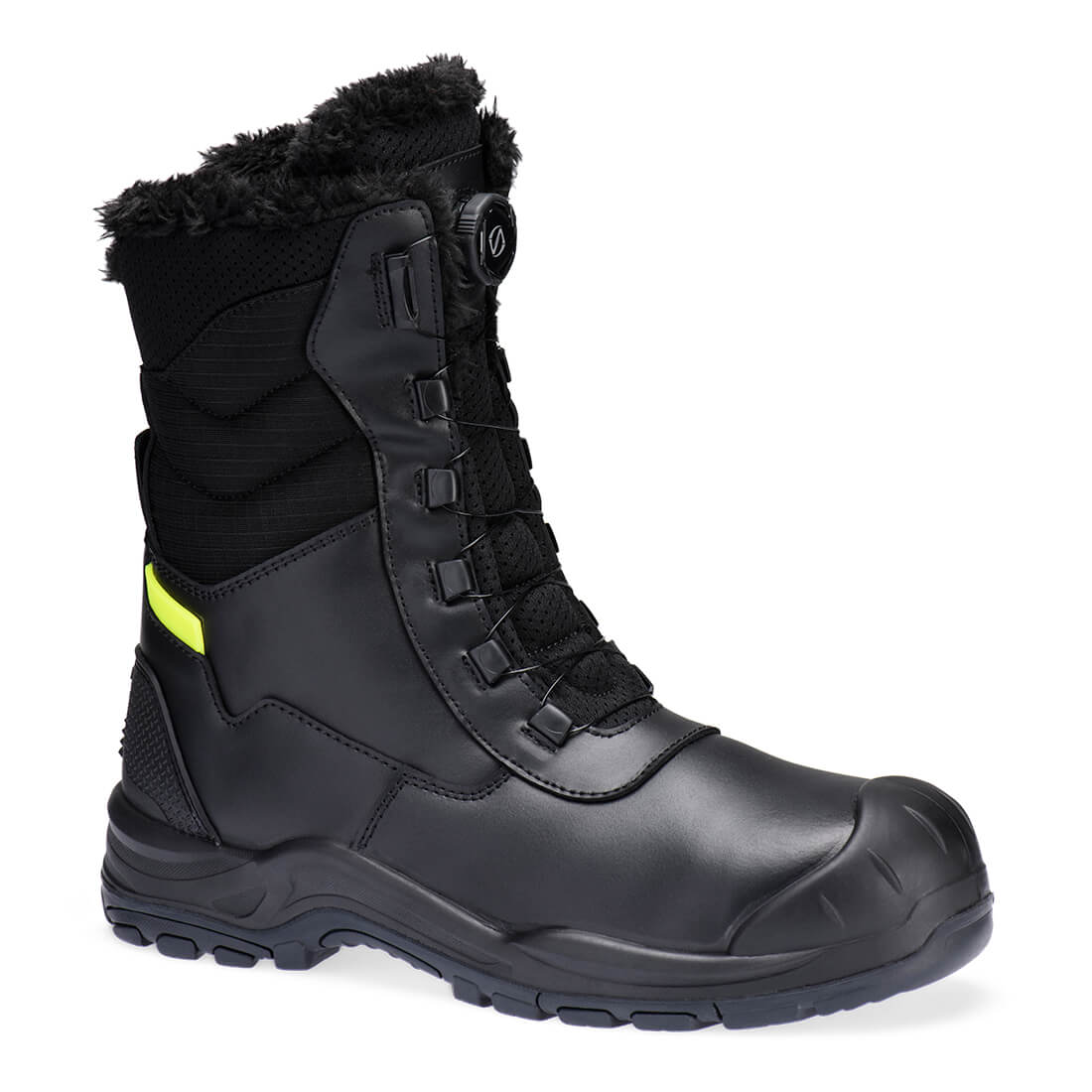 FD05 - Steel Leather Winter High Boot S3L SC HRO CI SR Black