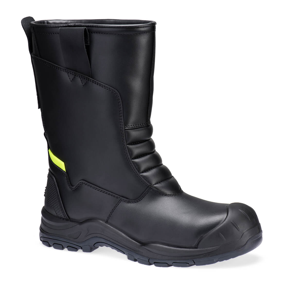 FD07 - Steel Leather Winter Rigger Boot S3L SC HRO CI SR Black