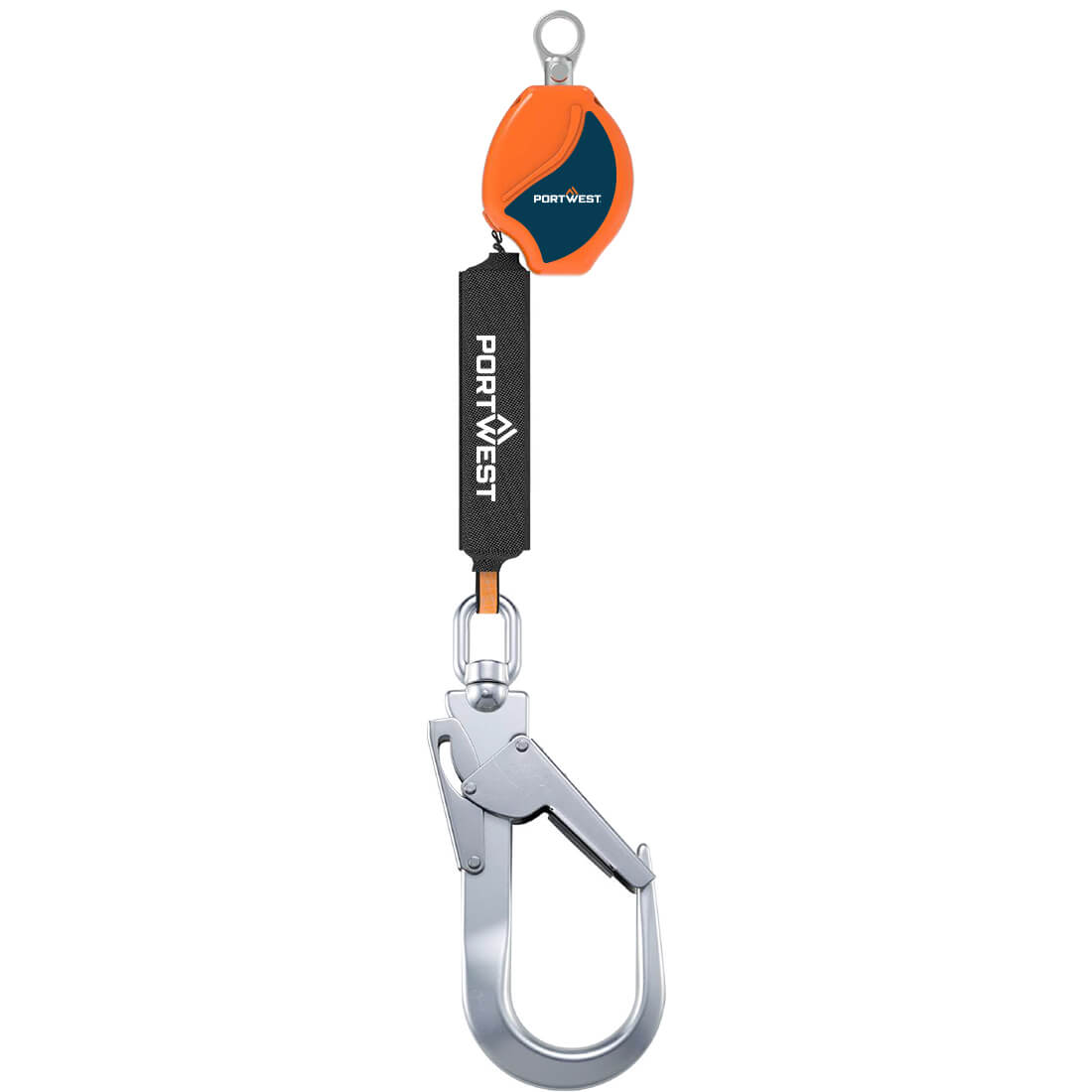 FP80 - 2m Self Retract Lifeline 140kg Orange/Black