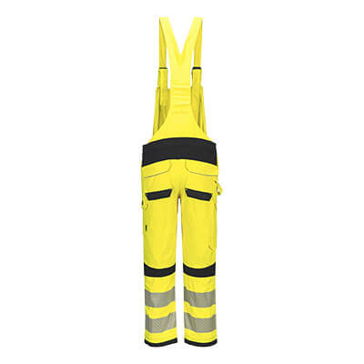 Modaflame Work Hi-Vis Multi-Norm FR Bib and Brace Yellow/Black FR420 - PW3