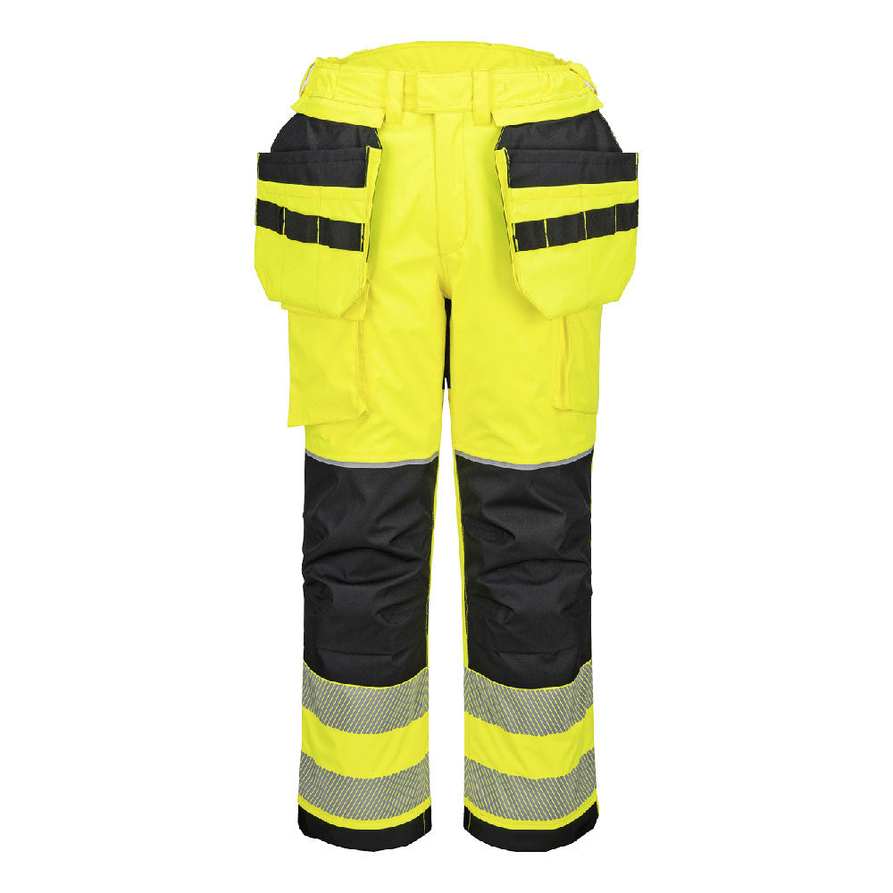 FR427 - PW3 Modaflame Rain+ Hi-Vis FR Winter Holster Trousers Orange/Black, Yellow/Black