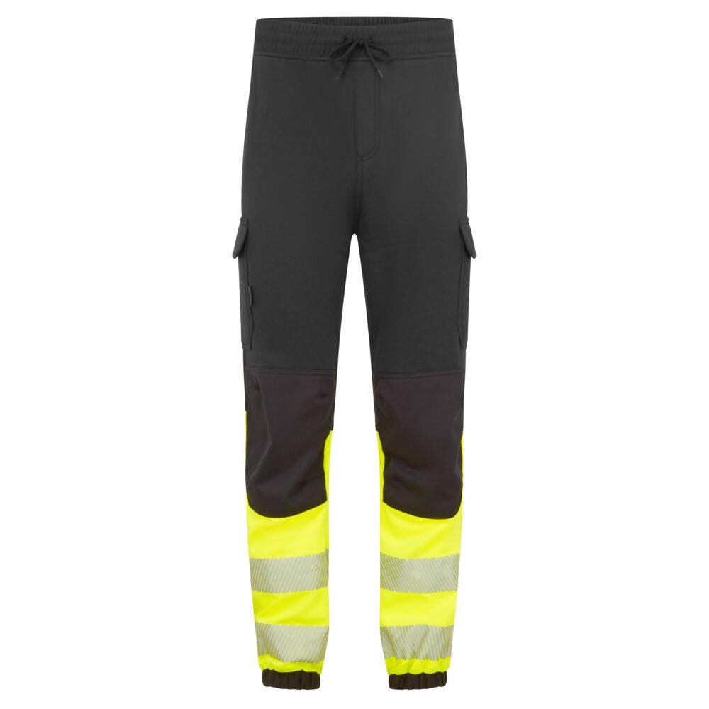 FR433 - PW3 Modaflame Hi-Vis Class 1 FR Jogger Black/Yellow,
