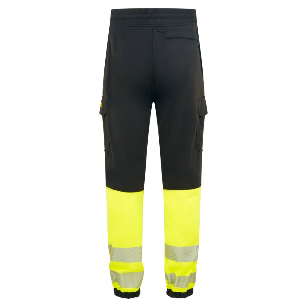 FR433 - PW3 Modaflame Hi-Vis Class 1 FR Jogger Black/Yellow,