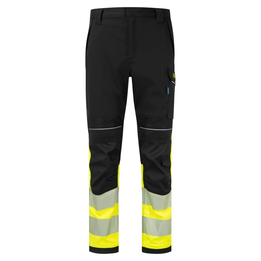 FR450 - PW3 Modaflame Work Hi-Vis Class 1 FR Trousers Yellow/Black,