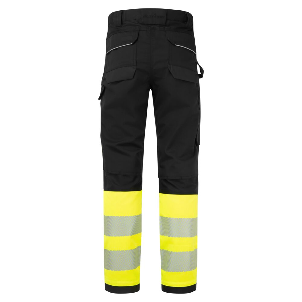 FR450 - PW3 Modaflame Work Hi-Vis Class 1 FR Trousers Yellow/Black,