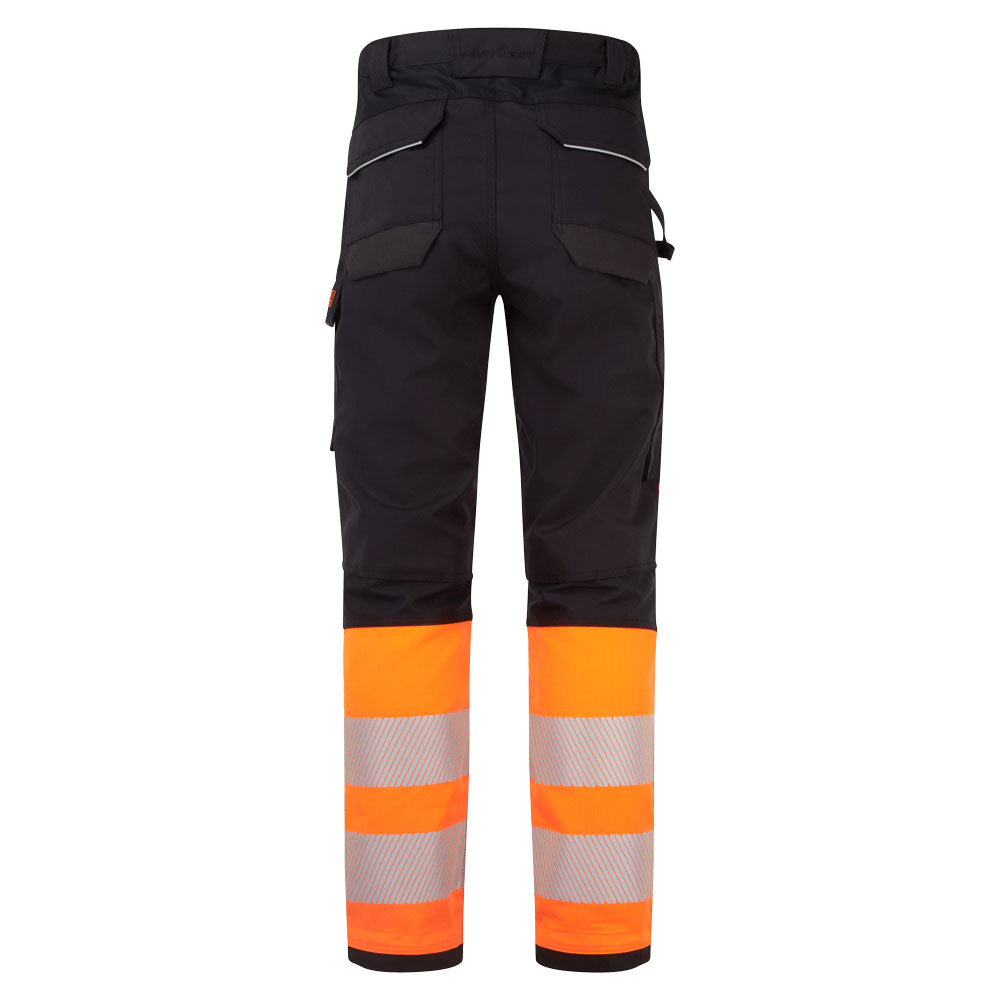 FR451 - PW3 Modaflame Work HVO Class 1 FR Trousers Orange/Black