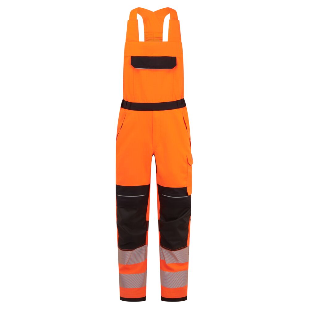 FR453 - PW3 Modaflame Work HVO Multi-Norm FR Bib and Brace Orange/Black