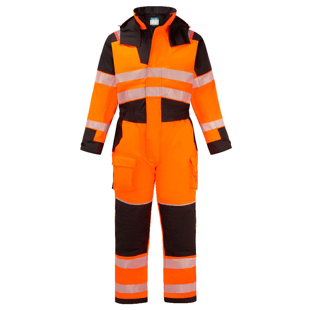 FR516 - PW3 Modaflame Rain+ Hi-Vis Multi-Norm FR Winter Coverall Orange/Black, Yellow/Black