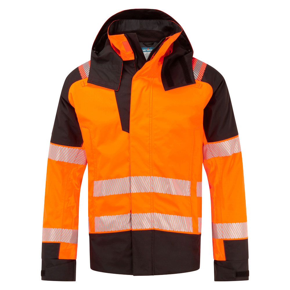 FR606 - PW3 Modaflame Rain+ Hi-Vis Multi-Norm FR Winter Jacket Orange/Black, Yellow/Black