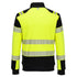 FR717 - PW3 Modaflame Knit Hi-Vis FR Full Zip Sweatshirt Yellow/Black