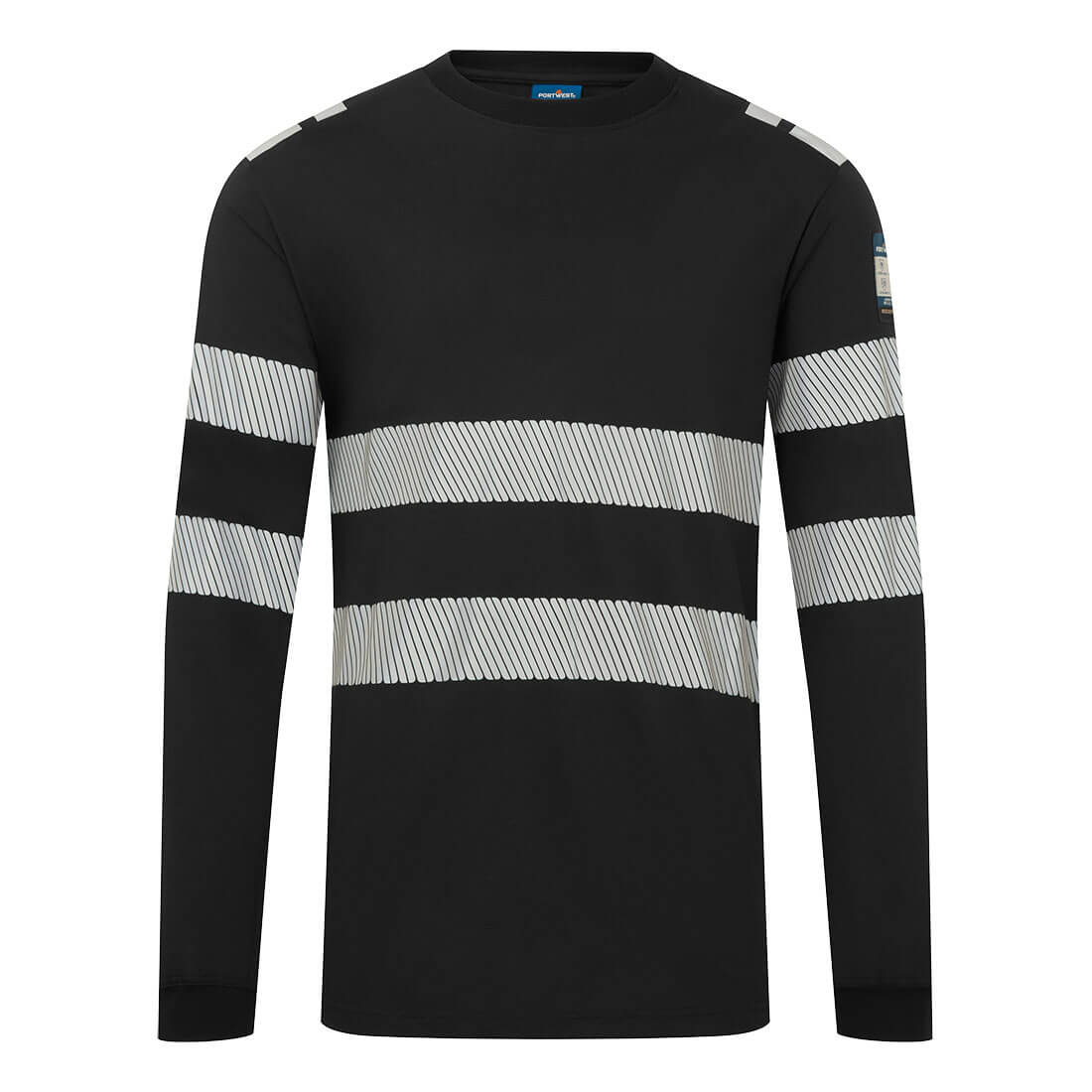 FR732 - PW3 Modaflame Knit FR Long Sleeve T-Shirt Black