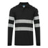 FR733 - PW3 Modaflame Knit FR Long Sleeve Polo Shirt Black