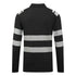 FR733 - PW3 Modaflame Knit FR Long Sleeve Polo Shirt Black