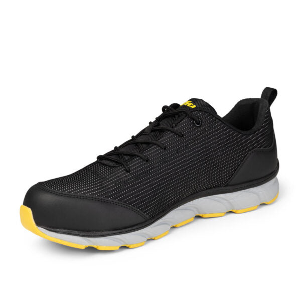 Goodyear GYSHU1667 S1PL Composite Safety Trainer – Lightweight, Metal-Free, Slip & Heat Resistant Work Shoe - BLACK