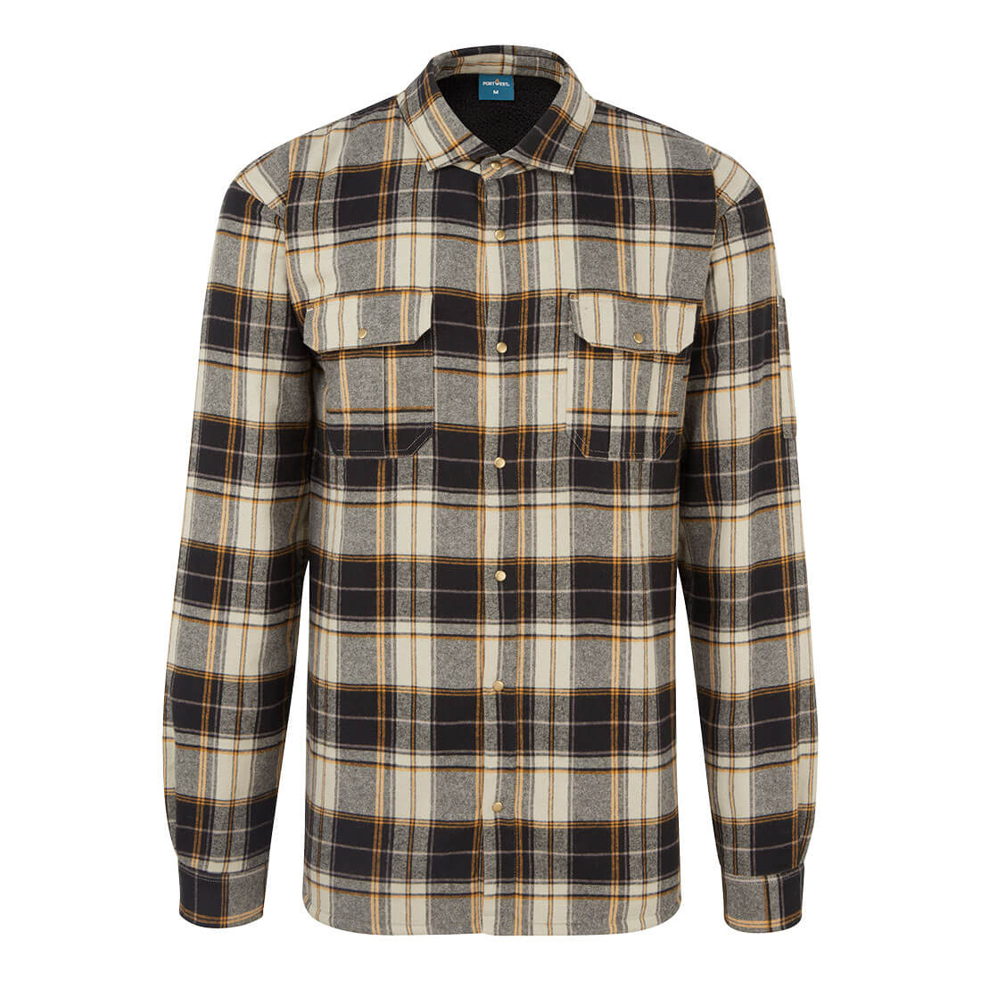 KA313 - KA3 Sherpa Lined Check Shirt Black, Red