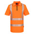 KX302 - KX3 Sport Hi-Vis Zip Polo Shirt S/S Orange, Yellow