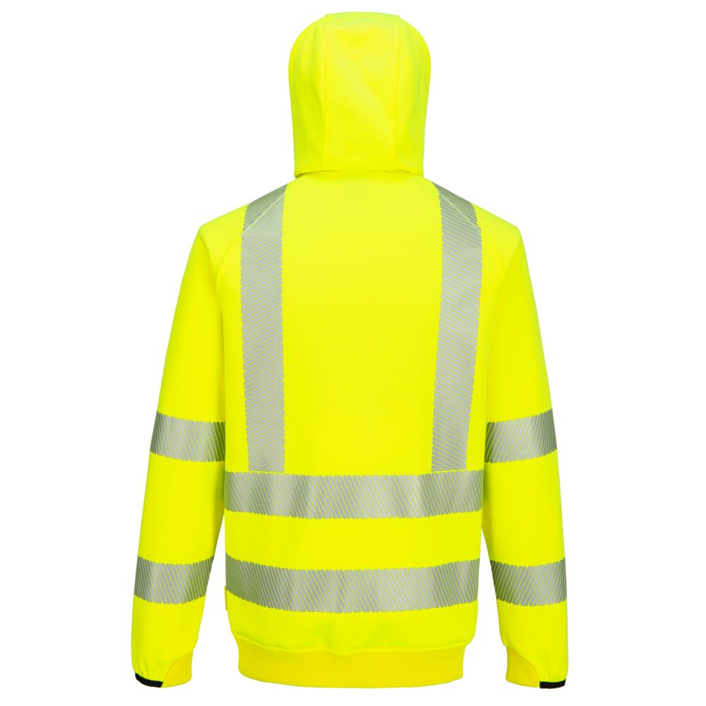 KX303 - KX3 Sport Hi-Vis Zipped Hoodie Orange, Yellow
