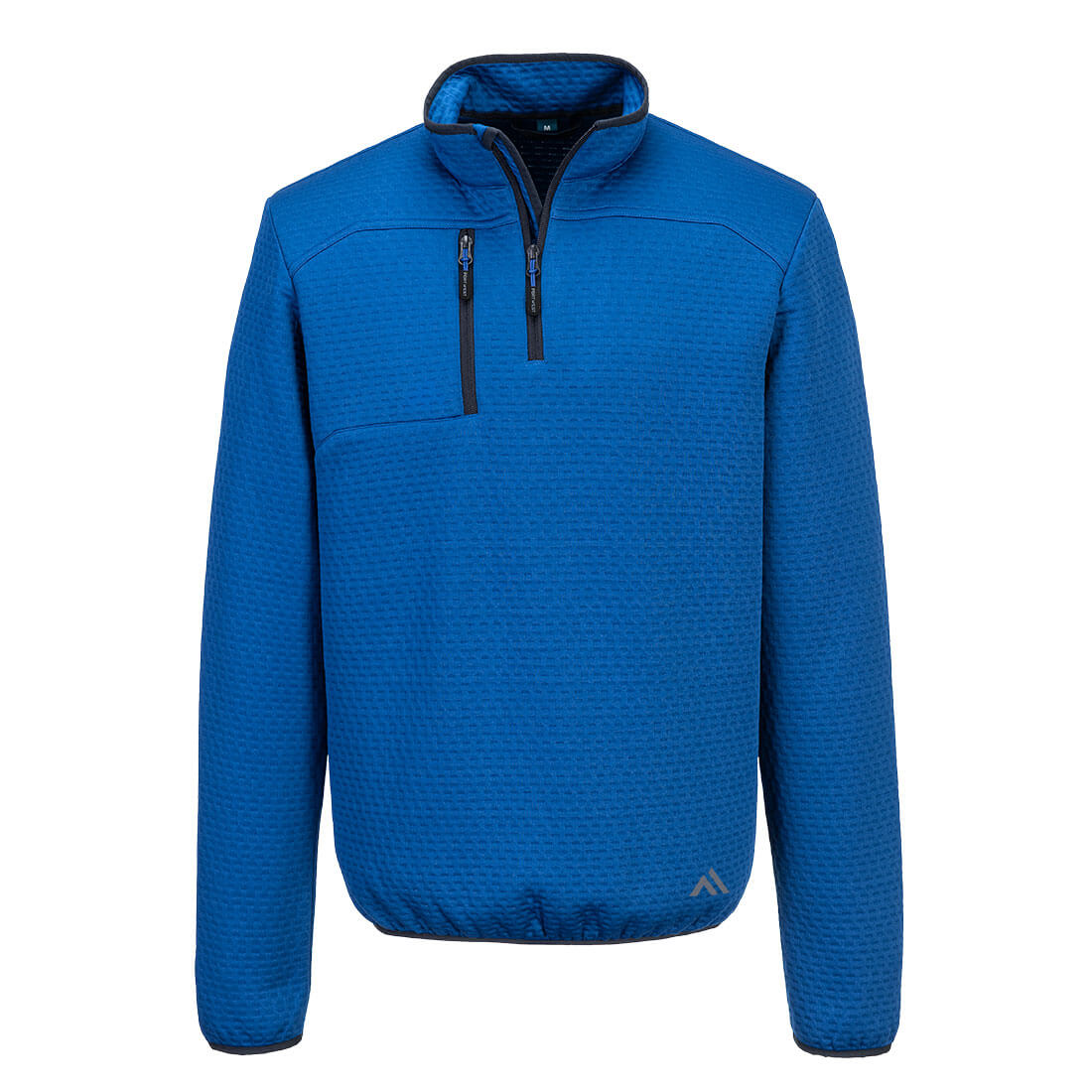 KX376 - KX3 Textured 1/4 Zip Sweatshirt Black, Quartz Blue