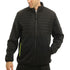 Lee Cooper LCJKT460BLK Padded Work Jacket – Thermal Quilted, Hi Vis Zip Pockets, Wind-Resistant - BLACK