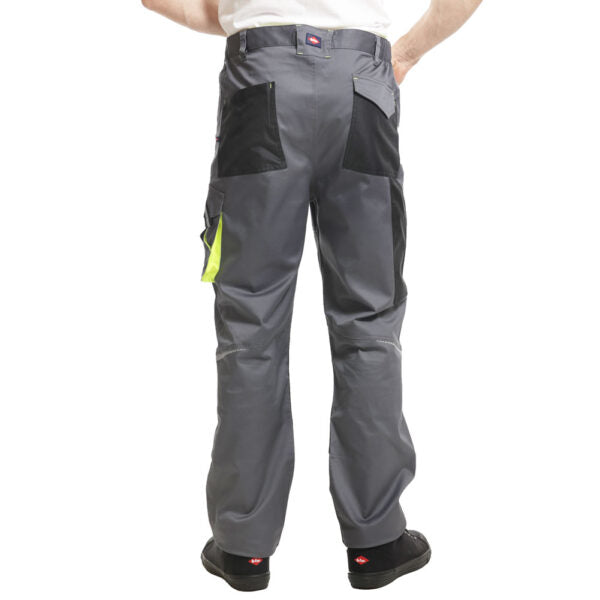 Lee Cooper LCPNT246 Men’s Stretch Work Trousers – Holster Pockets, Knee Pad Ready, Reflective Trim