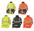 Stormway Mens Waterproof Two Tone Bomber Hi Vis Visibility Standard Safety Work Wear Jacket EN ISO 20471 Class 3