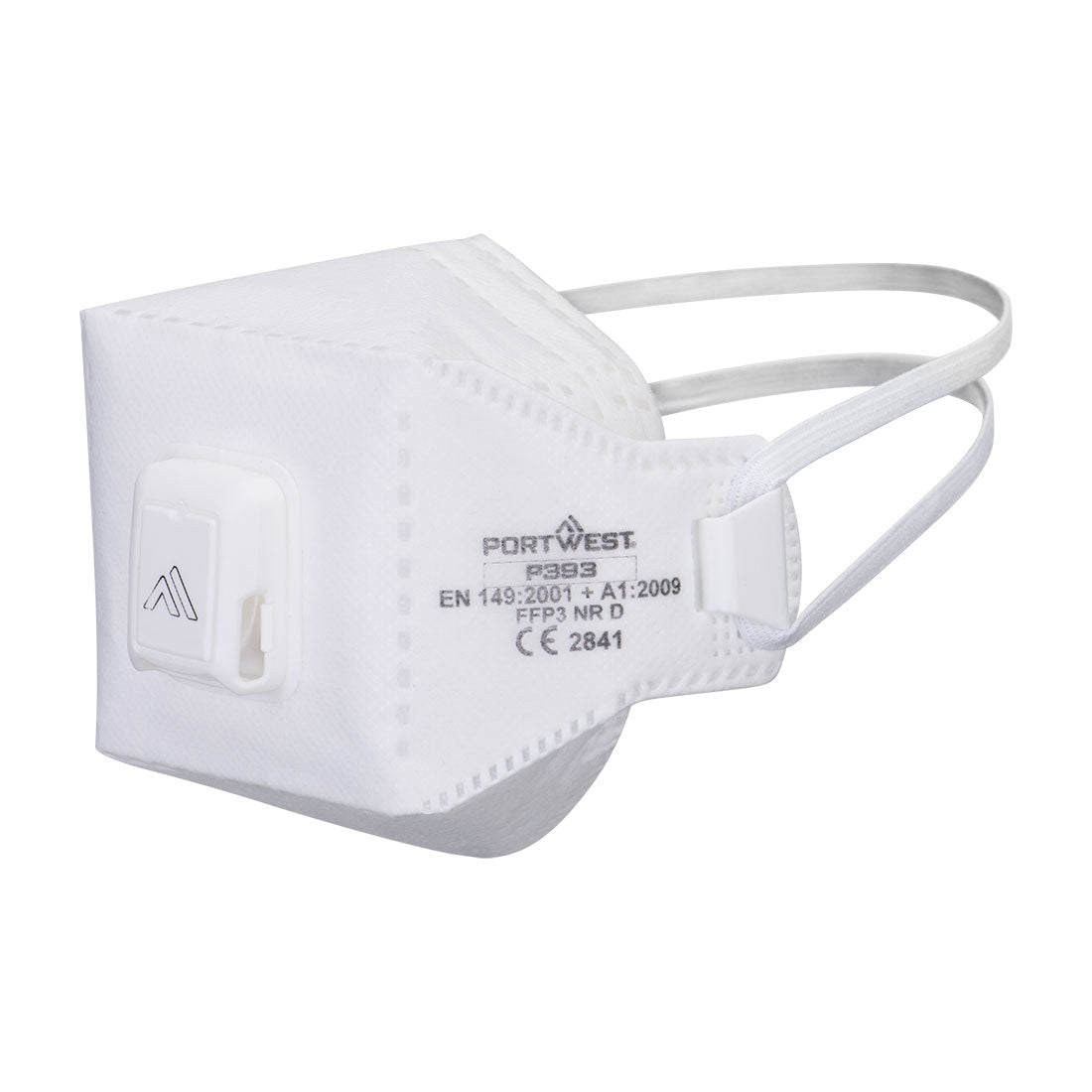 Portwest P393 - EAGLE PRO FFP3 Valved Dolomite Fold Flat Respirator (Pk10) White
