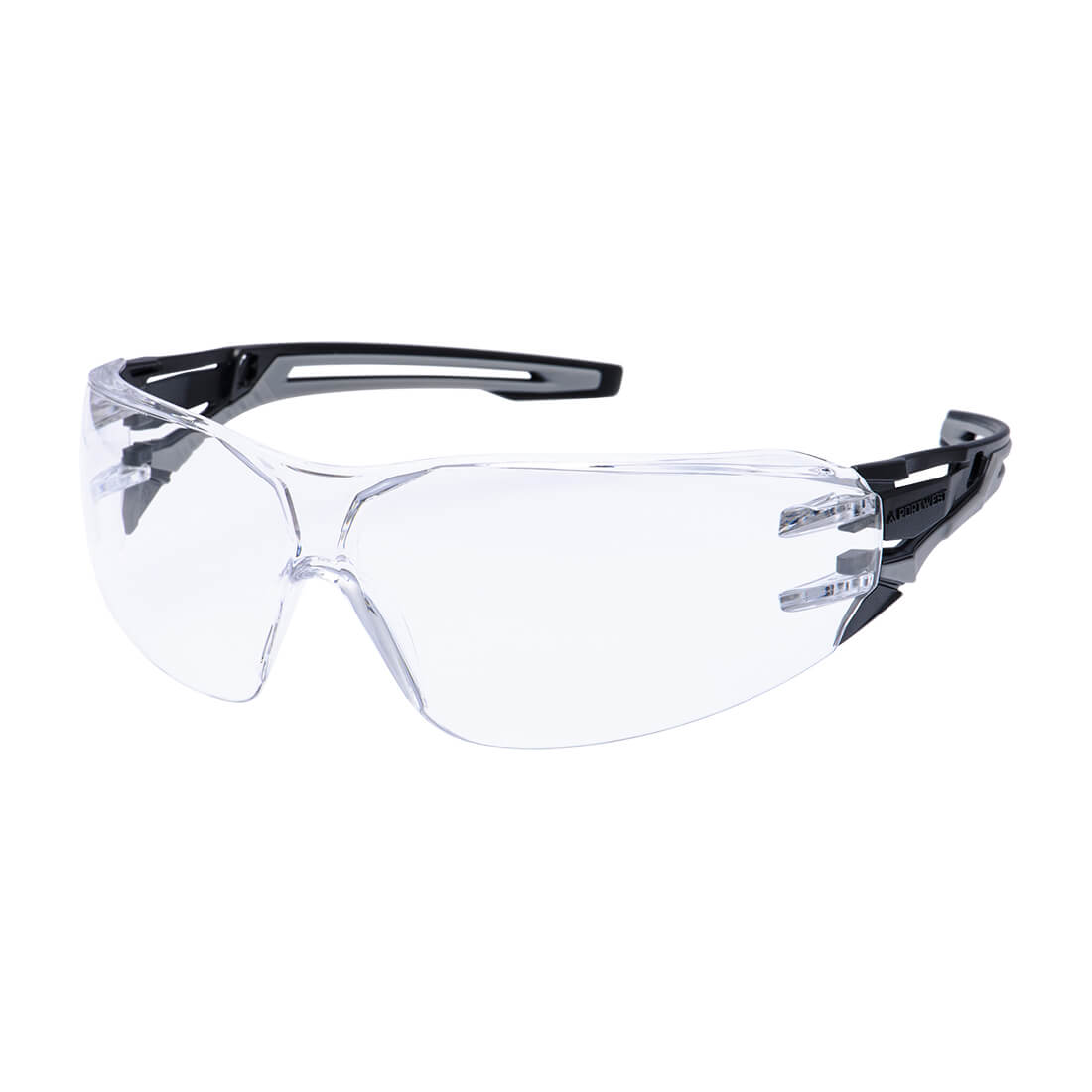 Portwest PR01 - Anthracite Wraparound Safety Glasses