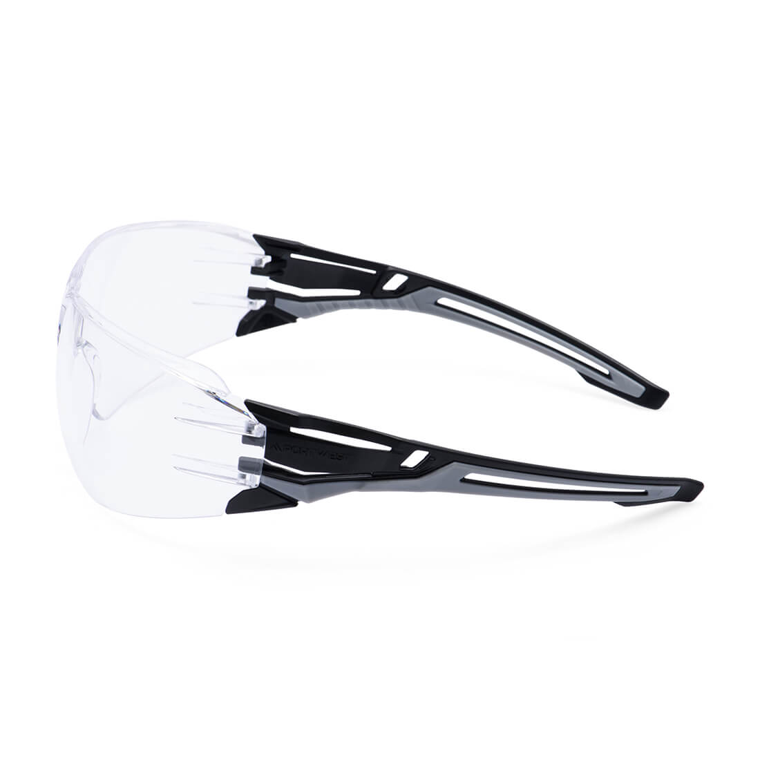 Portwest PR01 - Anthracite Wraparound Safety Glasses