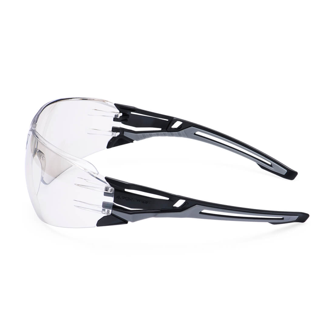 Portwest PR01 - Anthracite Wraparound Safety Glasses