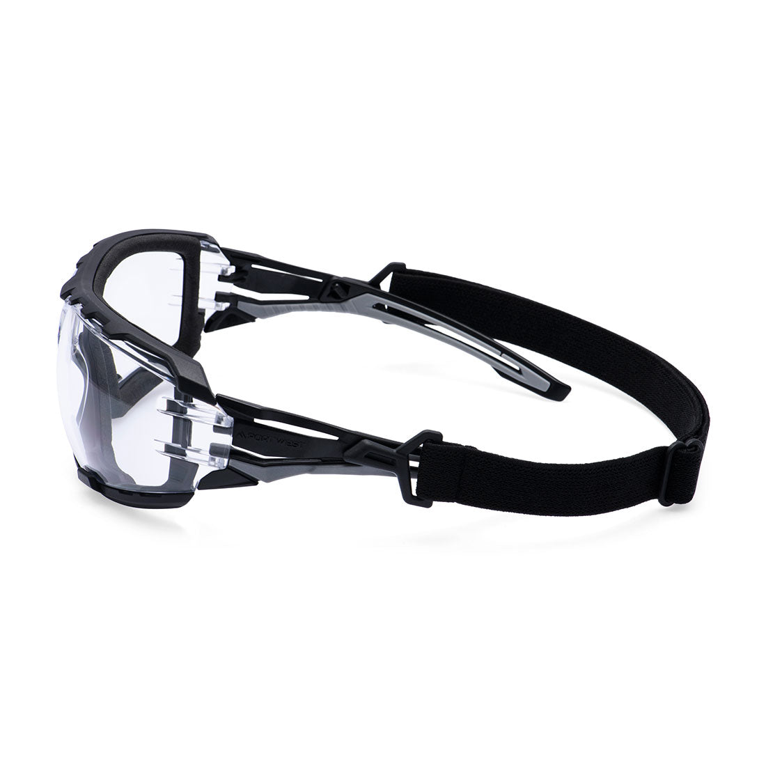 Portwest PR02 - Anthracite Wraparound Plus Safety Glasses