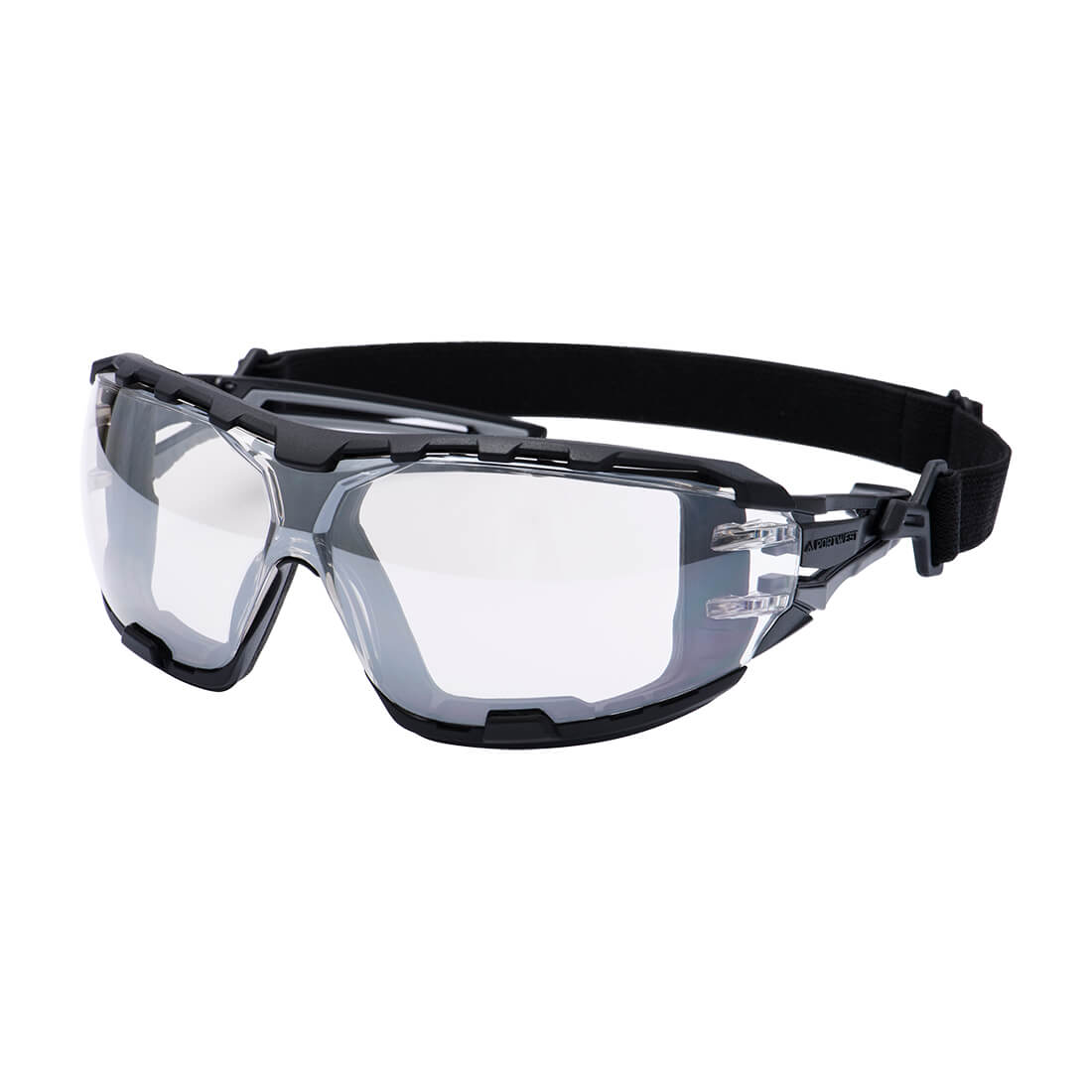 Portwest PR02 - Anthracite Wraparound Plus Safety Glasses