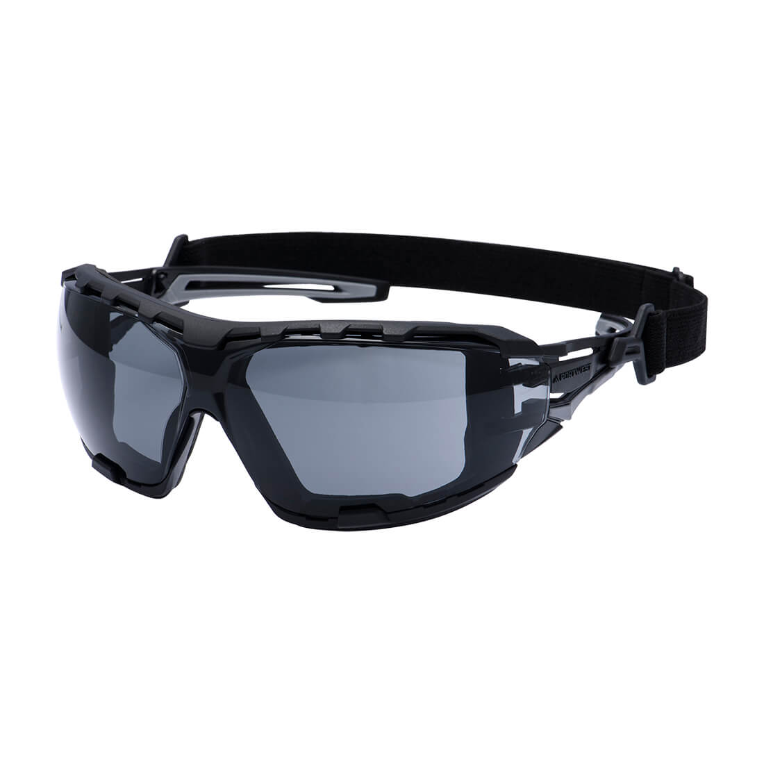 Portwest PR02 - Anthracite Wraparound Plus Safety Glasses