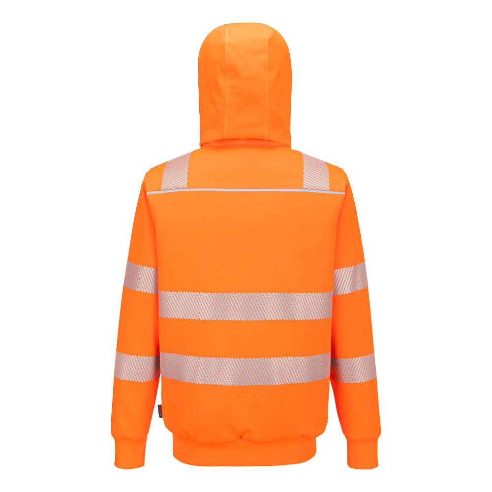 PW321 - PW321 Hi-Vis Zipped Winter Hoodie Orange - Yellow