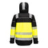 PW3 Hi-Vis Class 1 Extreme Rain Jacket - PW368,  Orange/Black - Yellow/Black
