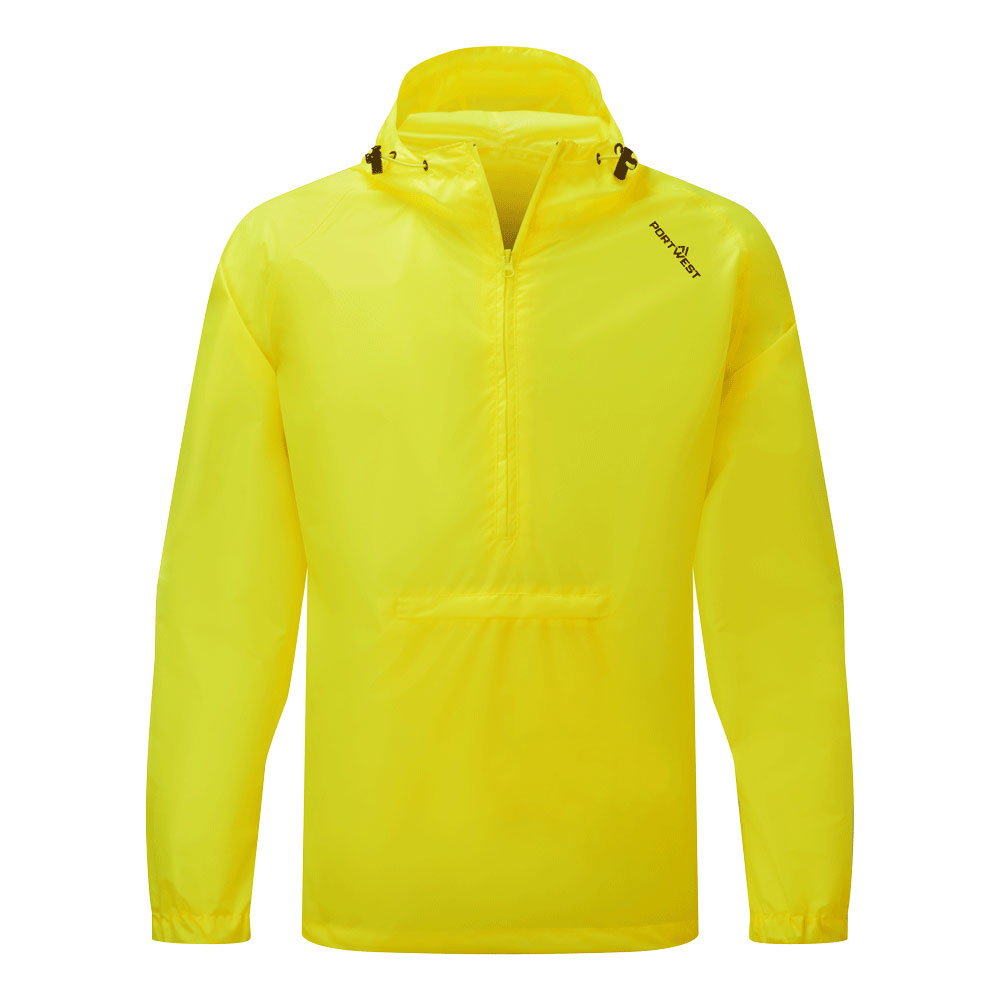 Packable Overhead Jacket Black - Yellow S603