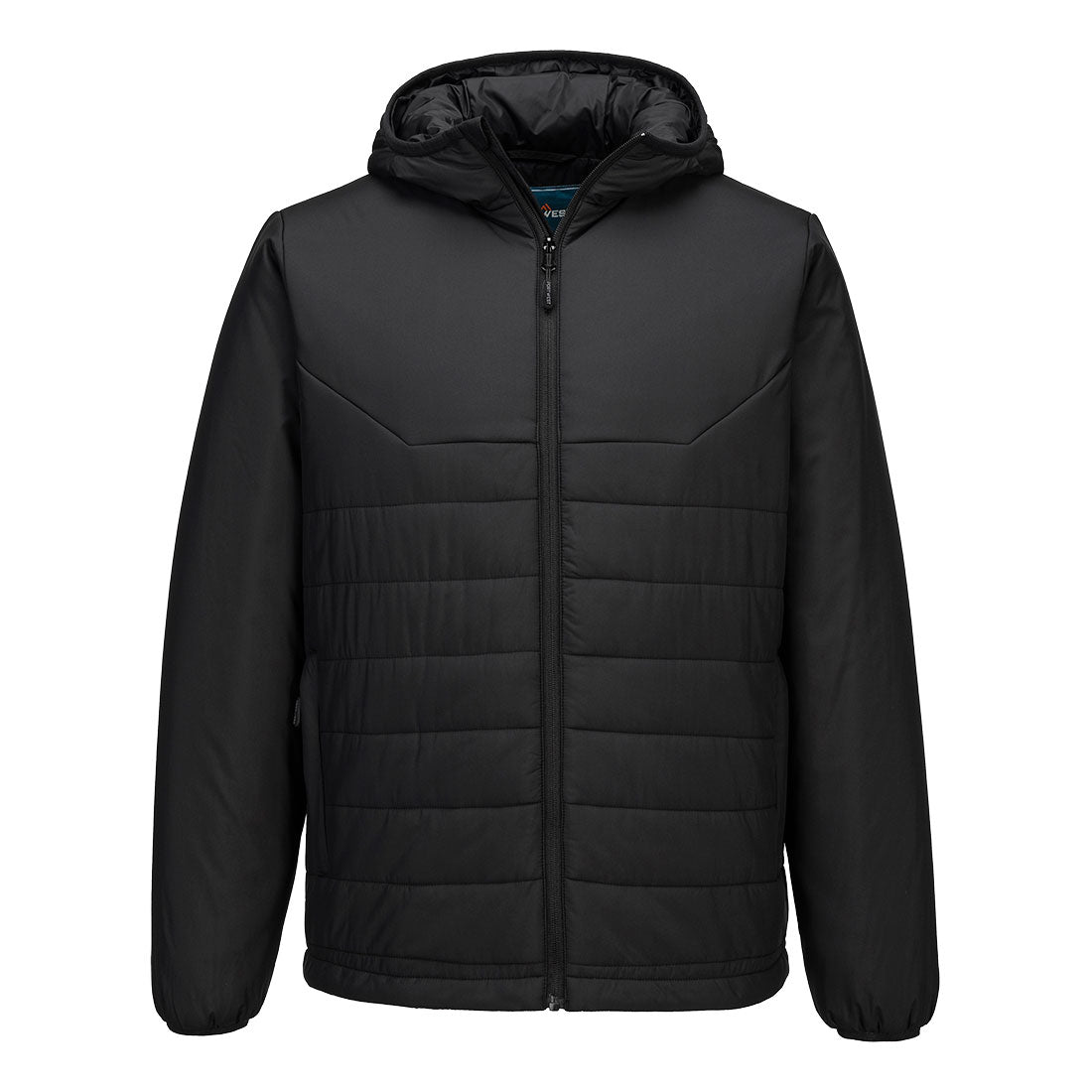 Professional Hooded Insulated Baffle Jacket - S608, Black, Metal Grey, Navy