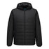 Professional Hooded Insulated Baffle Jacket - S608, Black, Metal Grey, Navy
