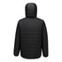 Professional Hooded Insulated Baffle Jacket - S608, Black, Metal Grey, Navy