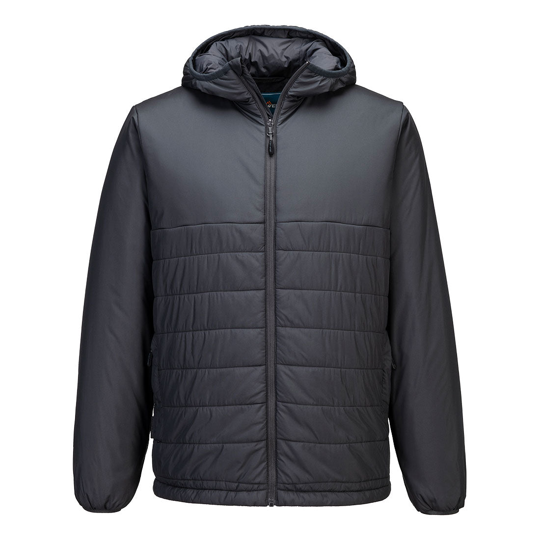 Professional Hooded Insulated Baffle Jacket - S608, Black, Metal Grey, Navy