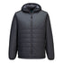Professional Hooded Insulated Baffle Jacket - S608, Black, Metal Grey, Navy