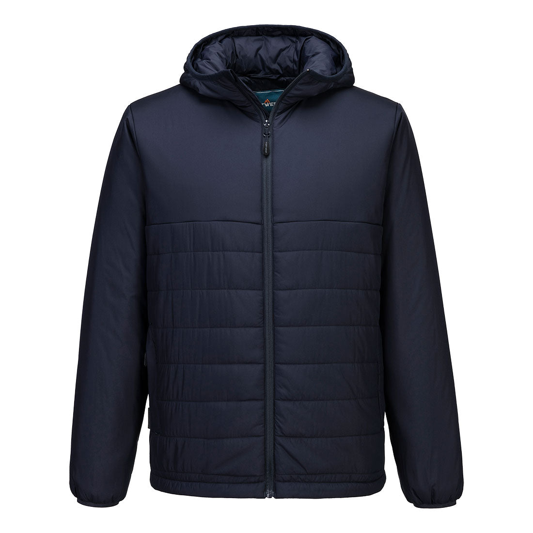 Professional Hooded Insulated Baffle Jacket - S608, Black, Metal Grey, Navy